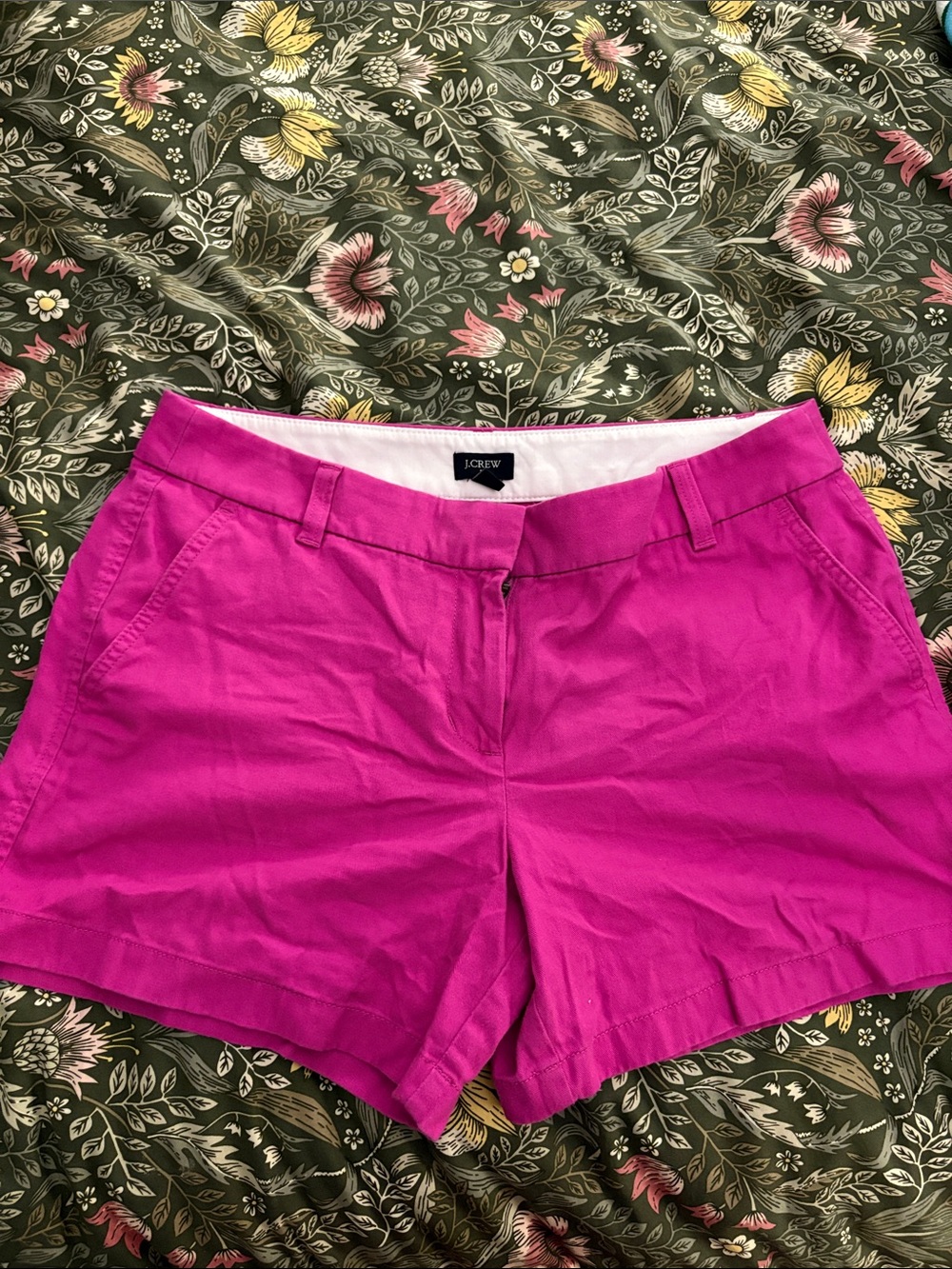 J. Crew Bright Fuchsia Chino Shorts